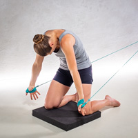 Curl-Up with  knee -  Curl-Up with knee  back kneeling